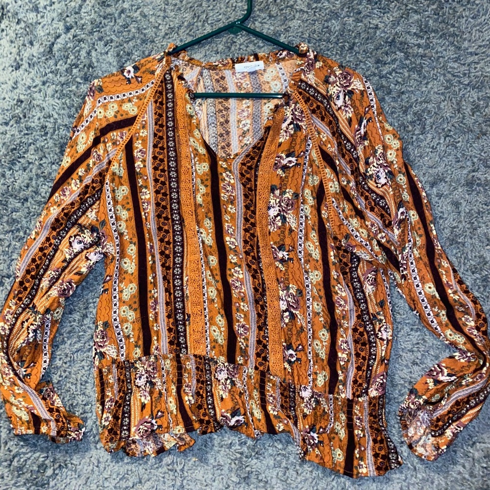 Cropped western shirt